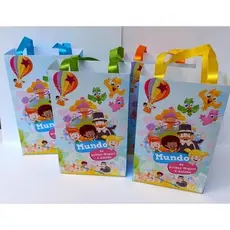 25 Sacolinha Surpresa Personalizada Tema Mundo Bita