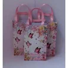 20 Sacolinha Surpresa Personalizada Tema Jardim Borboletas