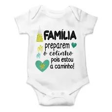Body Bebe Infantil Família Preparem O Colinho Estou Chegando