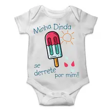 Body Bebê Infantil Personalizado Minha Dinda Se Derrete