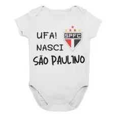Body Bebê Personalizado Time São Paulo Tricolor