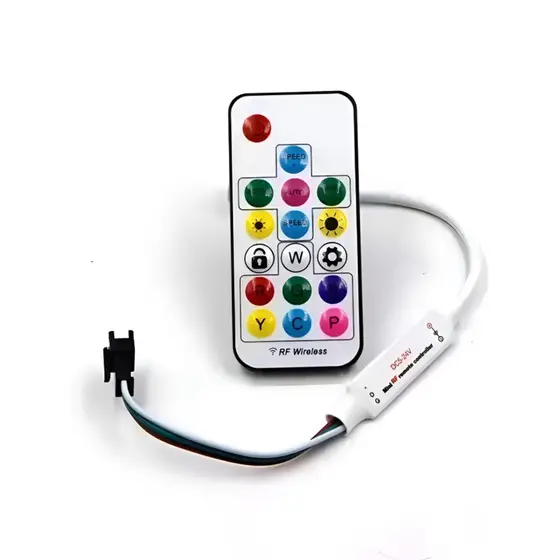 Central controladora de led digital 358 Efeitos Ws2811 som automotivo
