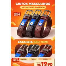 Cinto Masculino Feminino Unissex Sport Casual Premium Ajustável Todo Furado