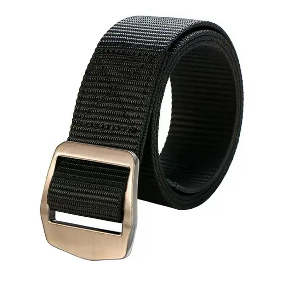 Moda Cinto Largo Masculino Reforçado De Nylon grosso Lona Com Fecho Fivela Metal