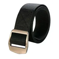 Moda Cinto Largo Masculino Reforçado De Nylon grosso Lona Com Fecho Fivela Metal