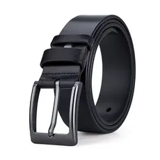 Cinto Masculino Couro Sintético 3,5cm Liso Sem Costura Social Casual Resistente Premium