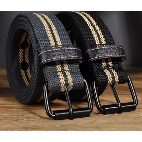 Cinto Tradicional Luxo Social Masculino Em Tecido Com Fivela
