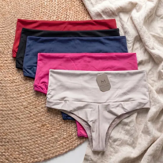 Kit 3 Calcinha Modeladora Cós Alto Fio Duplo NÃO MARCA PROMOÇÃO
