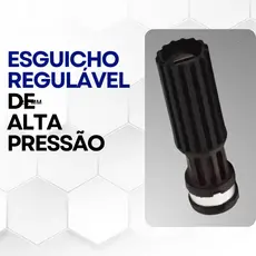 Esguicho Regulável de Alta Pressão 2,2mm Lava com Eficiência - Preto