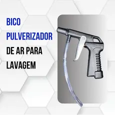 Bico Pulverizador pistola para  Ar  Hidraflux - Rosca 1/4 - Aplicador de Produtos de Limpeza