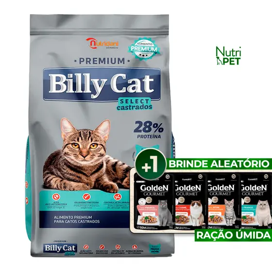 Billy Cat Castrados Frango e Salmão 15Kg