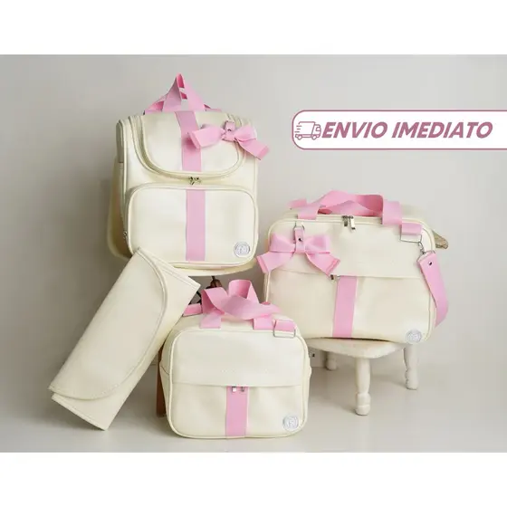 kit Bolsas Maternidade Grande Multifucional Impermeavel com compartimentos +trocador