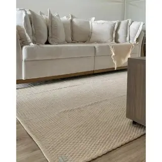 Tapete Sala 2,00x2,50 Boho Chique Moderno Algodão Artesanal
