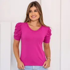 Blusa Feminina Bufante Princesa Blusinha Manga Curta Tamanho Unico