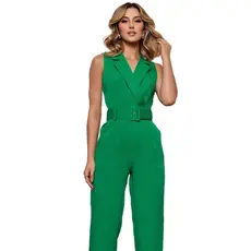 MACACAO FEMININO, ELEGANTE C/ CINTO E PLISADO NA BARRA.