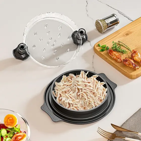 Desfiador Manual de Alimentos Multifuncional Moedor De Carne Manual Triturador De Frango