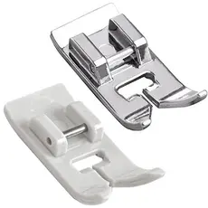 2 Sapata Calcador Zig Zag Uso Geral Deslizante Teflon Metal Texil