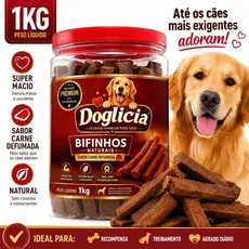 Bifinho Para Cachorro kg Macio Sabor Carne Churrasco | Doglicia