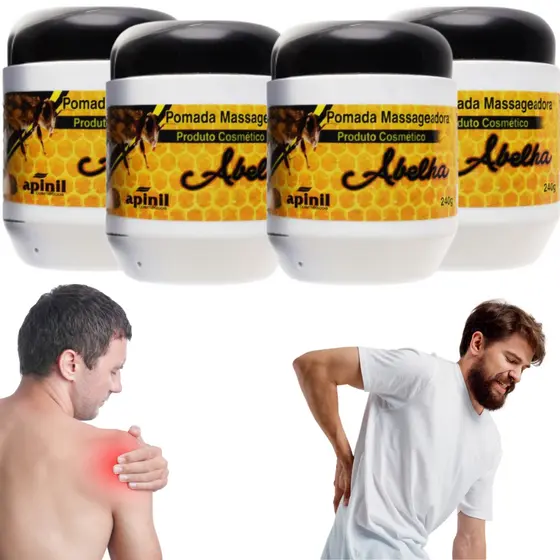Abelha 4 Pote 240g Alivio Imediato Resultado Garantido