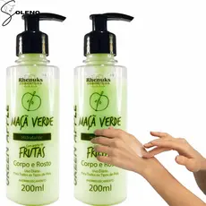 Kit 2 Cremes Hidratantes Maça Verde Proteção Nutrição Dermatologicamente testado