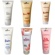 Creme Hidratante Bell Corpus–Talco-Rosa Mosqueta-Aveia e Mel, Amêndoas, Frutas Vermelhas ou Elastina