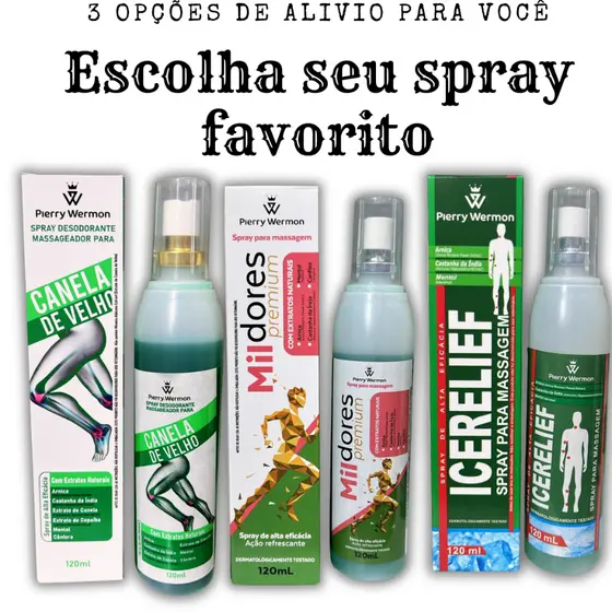 Spray Relaxante 120ml | Canela de Velho, Mildores e Icerelief – Alívio e Bem-Estar