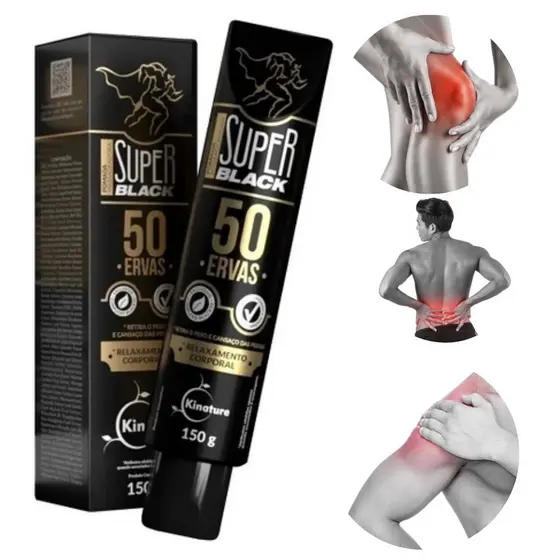 Pomada 50 Ervas massageadora alivio imediato de dor muscular e articular