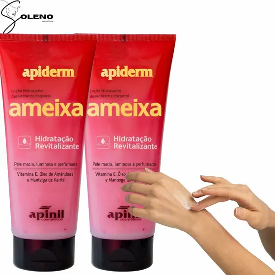 Apinil Ameixa Kit com 2 Cremes Hidratantes 190g com Hidratação Prolongada