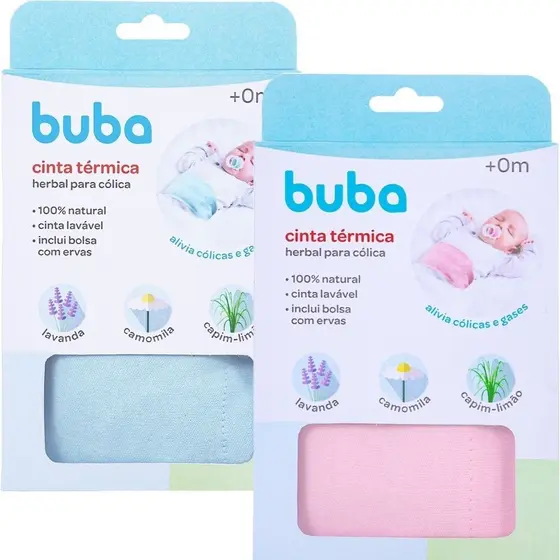 Cinta Térmica Herbal para Cólica Dores Anti Gases Bebê Recém Nascido Buba