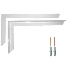 Kit 4 Suporte Mão Francesa Reforçada Prateleira Pia 60Cm Branca