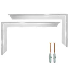 Kit 3 Suporte Mão Francesa Reforçada Prateleira Pia 60Cm Branca