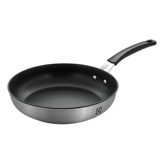 Frigideira Inox Com Revestimento Antiaderente Prateado E Preto Electrolux