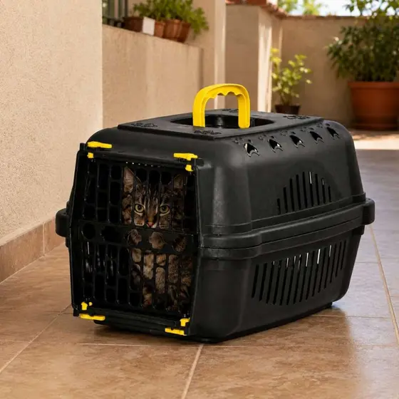 Caixa De Transporte Pet Falcon Para Cães Gatos Coelhos - Durapets