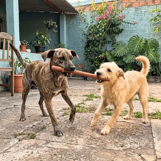 Brinquedo de Cachorro Pet Osso Mordedor Fibra De Coco Natural P/M/G Dura Pet's