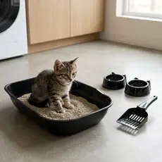 Caixa Areia Alta Gatos Pet Grande Banheiro Funda Sanitario Bandeja Furba Filhotes Adultos
