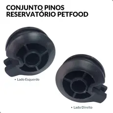 Kit 50 Pinos (Esquerdo e Direito) do Reservatório Armazenadores de Ração Petfood