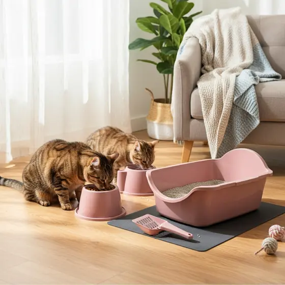 Caixa De Areia Furba Para Gato Grande Bandeja Sanitaria Durapets Kit