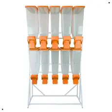 Porta Ração Expositor Armazenador Dispenser Slim Cães Gatos Cachorros Cereais Grãos Durapets