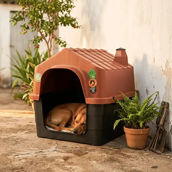 Casinha de Cachorro Extra Grande Porte N5 Desmontavel Casa Plastica com Proteção UV Resistente