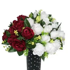 Buquê de Rosas 40cm Flores e Plantas Artificiais - CR3508 / CR3916