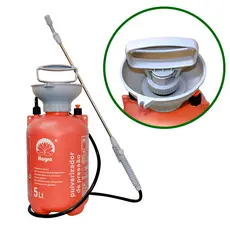 Pulverizador Borrifador 5 Litros Com Compressão Prévia Jato Regulável Manual Jardim