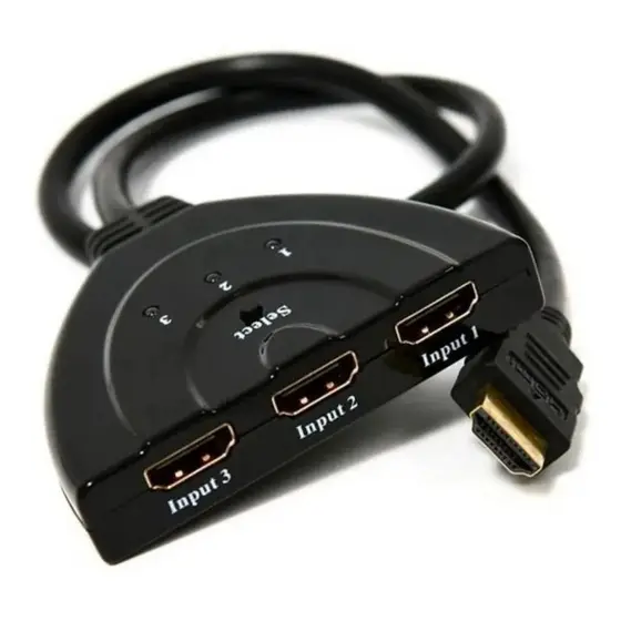 Hub Switch Hdmi 3x1 Extesor 3 Portas 4k 1080p Chaveador Note Pronta entrega