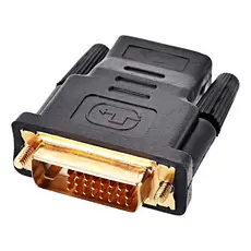Adaptador Dvi-d Macho P/ 24+1 X Hdmi Femea Contatos Banhado