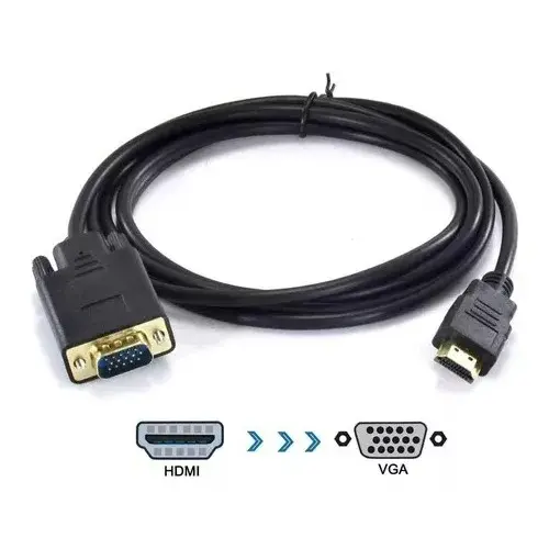 Cabo Conversor Hdmi Macho X Vga Macho 1.8 Metros