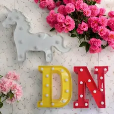 Luminária de Letras LED Parede Decoração de Ambientes Diversos Iluminação