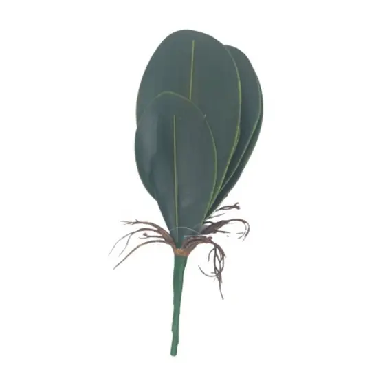Folhas de Orquídeas Artificial Silicone Decoração.