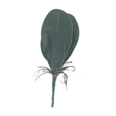 Folhas de Orquídeas Artificial Silicone Decoração.