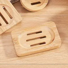 Saboneteira De Bambu Vintage Suporte De Sabonete Rústico Para Banheiro Com Drenagem Bandeja De Madeira Natural Pia