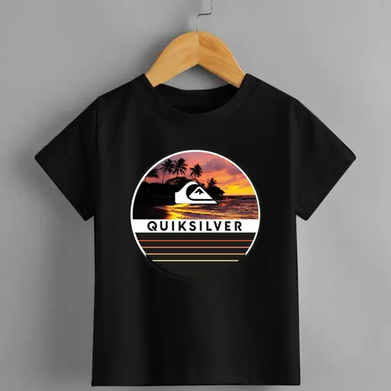 Camiseta Infantil Quicksilver Premium Menino e Menina 100% Algodão