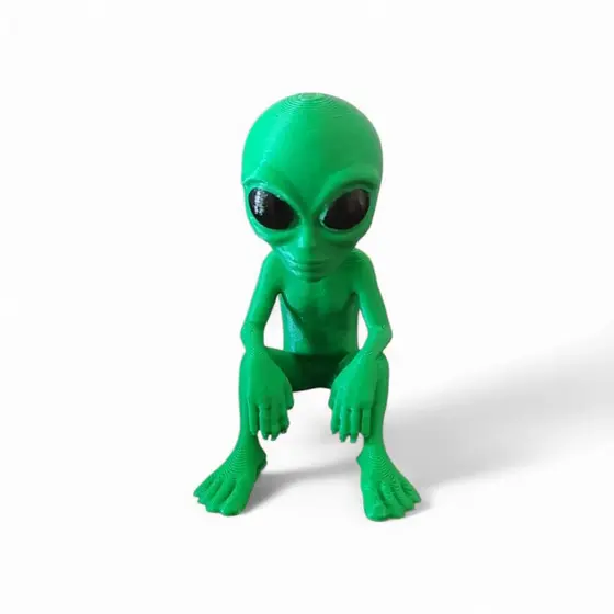 Boneco Alien Et Alienígena Decoração Brinquedo Enfeite Extraterrestre Presente Verde 6,5 cm Altura